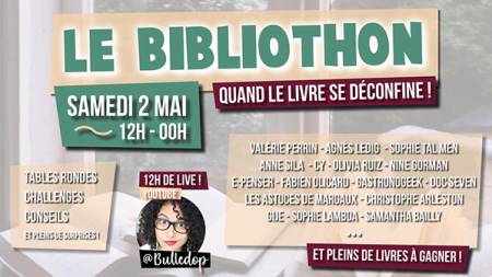 Bibliothon ! Le livre se déconfine grâce à la youtubeuse Bulledop !