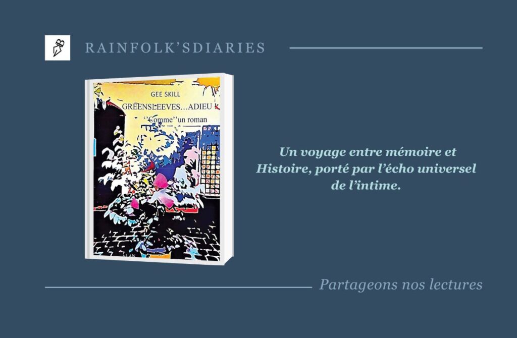 Greensleeves… Adieu ! Une saga captivante de Gee Skill entre 1969 et 1989 Que feriez-vous si vous retrouviez des dizaines de cahiers racontant votre vie à travers des lettres, des récits, et des souvenirs d’événements marquants de l’histoire mondiale ? C'est l'expérience troublante et cathartique que propose "Greensleeves… Adieu !", le premier volume d'une saga littéraire en quatre parties signée Gee Skill. Plongez dans une fresque de vingt années, de 1969 à 1989, où drames personnels, amitiés intenses et bouleversements socio-historiques se mêlent dans une narration poignante. Ce récit dense et émouvant vous entraînera au cœur de la vie de personnages inoubliables, et vous fera revivre les grandes étapes de l'histoire moderne à travers leurs yeux. Découvrez dès maintenant cette œuvre captivante, qui saura toucher votre cœur et éveiller votre curiosité. Une saga à ne pas manquer !