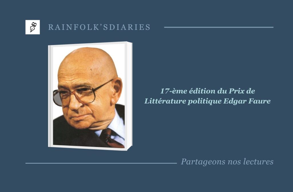 17-ème édition du Prix de Littérature politique Edgar Faure