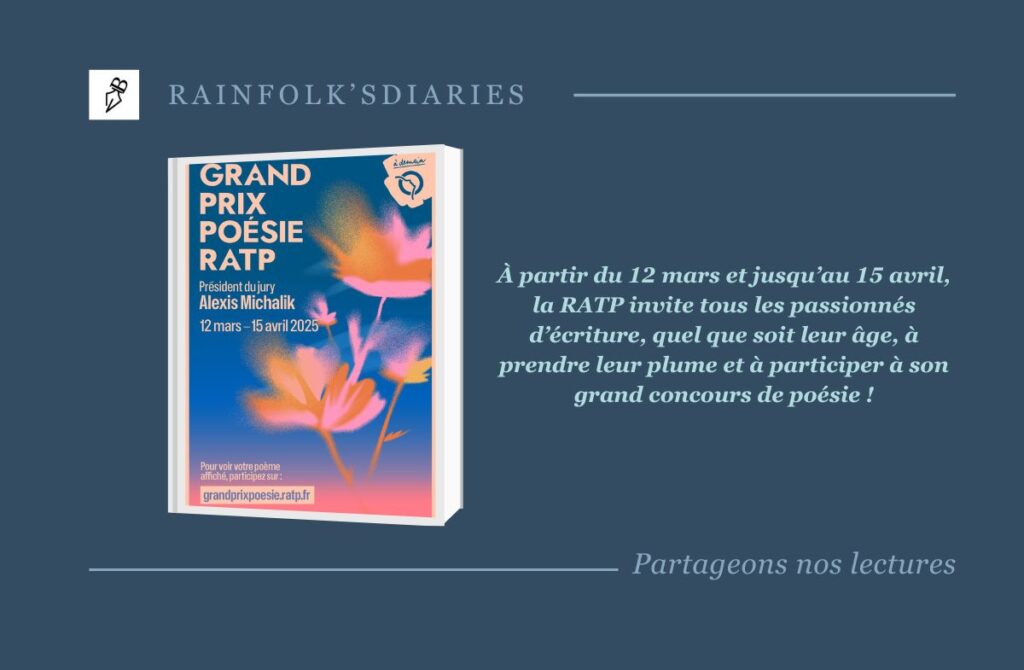 Grand Prix Poésie RATP 2025 Grand Prix Poésie RATP 2025