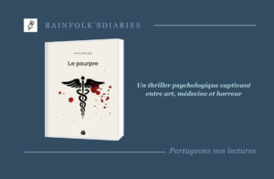 Couverture article Le pourpre un thriller psychologique d’Henoc Drougba chez Rainfolk