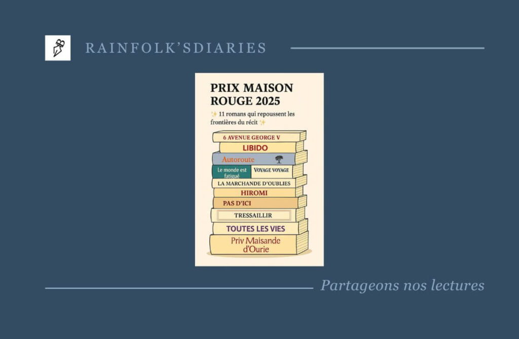Prix Maison Rouge 2025 : une sélection audacieuse qui bouscule les genres