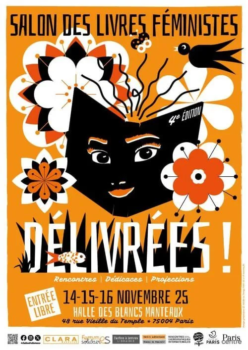 affiche salon délivrées livres féministes paris 2025 Délivrées ! Paris 2025 : Salon des Livres Féministes