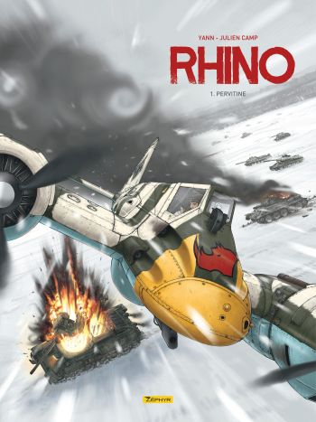 couverture bd rhino tome 1 pervitine yann julien camp Rhino T1 Pervitine : La BD de guerre halluciné