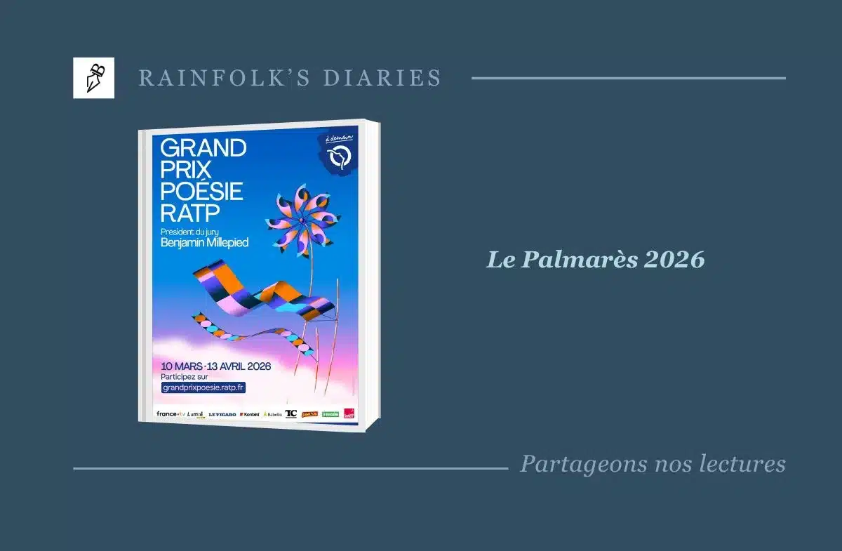 Palmarès Grand Prix Poésie RATP 2026