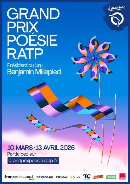affiche grand prix poésie ratp 2026 Palmarès Grand Prix Poésie RATP 2026 : les 11 lauréats