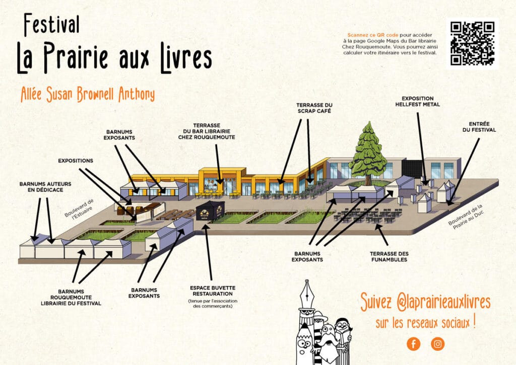 plan festival prairie livres ile nantes Plan du festival la prairie aux livres